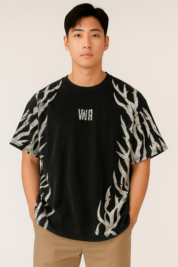 Tribal Flame Graphic T-Shirt