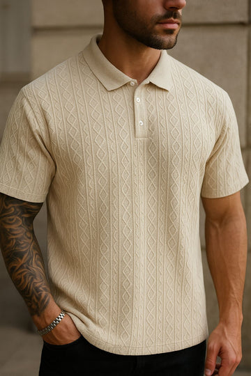 Textured Polo T-Shirt