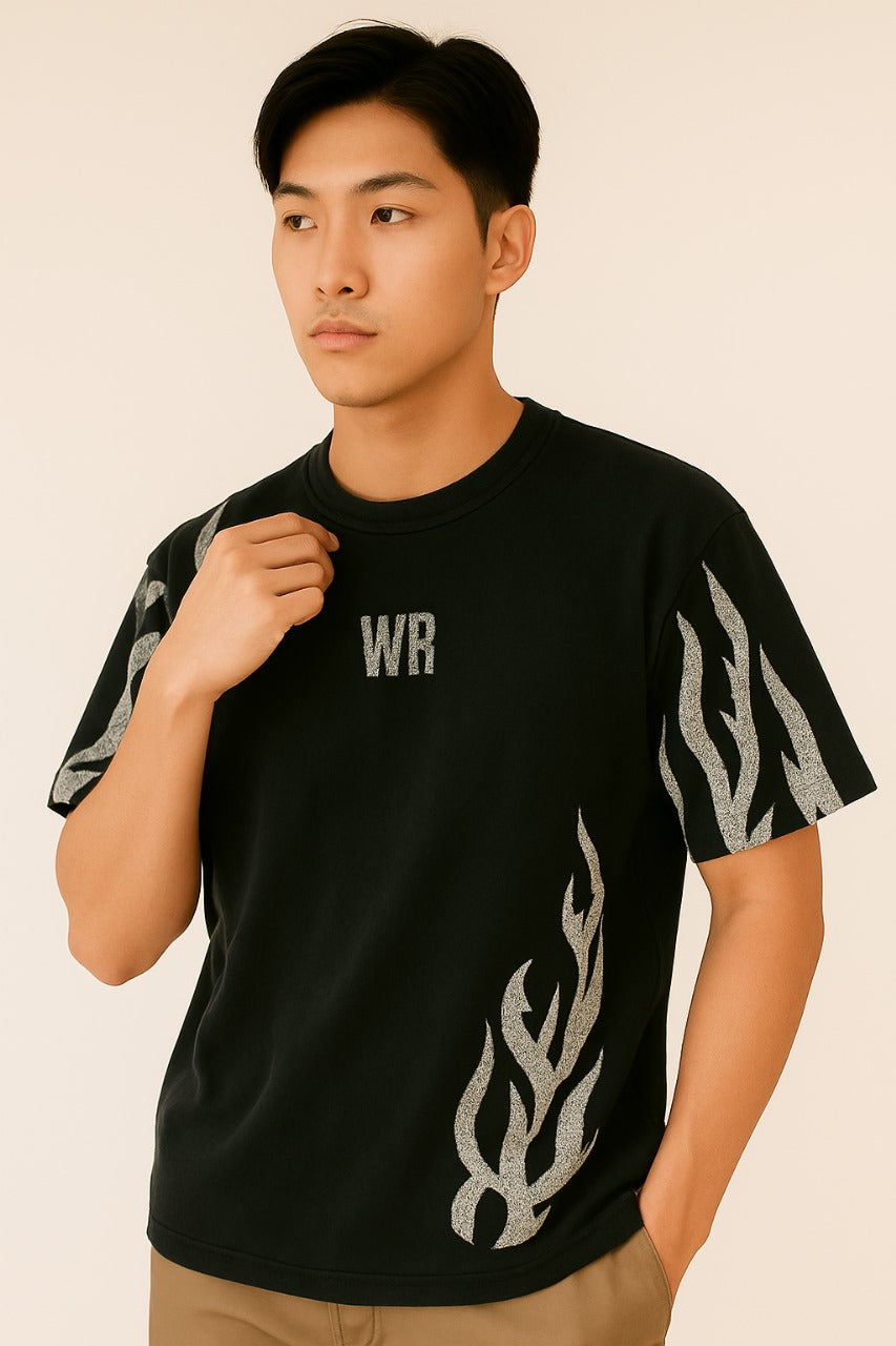 Tribal Flame Graphic T-Shirt